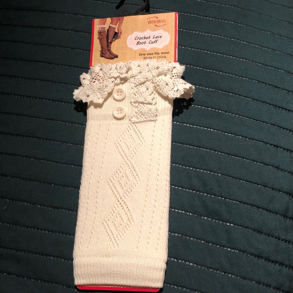 NEW Win Win Crochet Boot Cuffs
